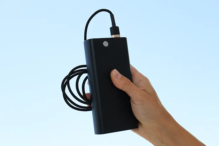 Power bank in hand