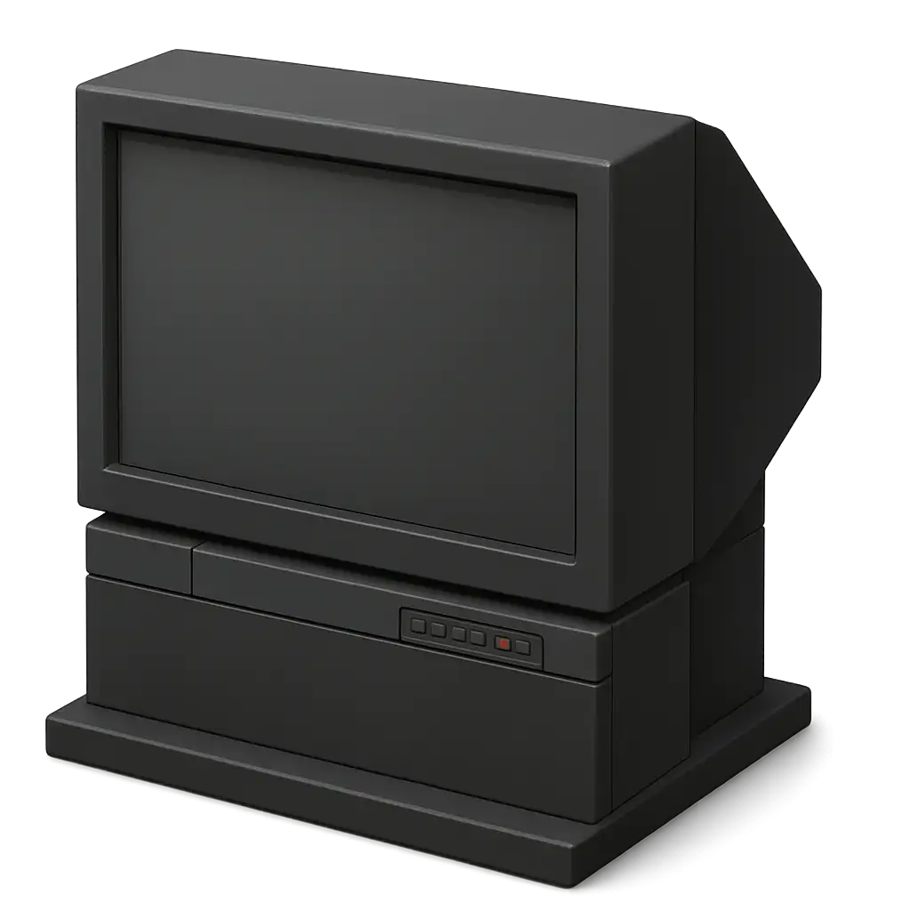 Example of a rear projection TV that we cannot accept - large boxy TV with significant depth